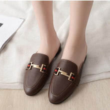 Load image into Gallery viewer, Exquisite Woman Slides Outdoor Platform Slippers Square Ladies Mules Slip On Comfortable Pointed Toe Womens Loafers Women's Flats Mules Loafers Shoes For Women