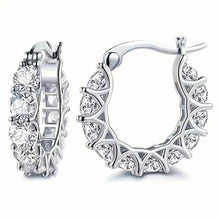 将图片加载到图库查看器,Exquisite Zirconia Hoop Earrings