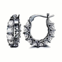 将图片加载到图库查看器,Exquisite Zirconia Hoop Earrings