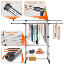 Load image into Gallery viewer, Extendable Garment Hanging Rack