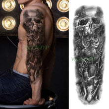 Load image into Gallery viewer, Extra Large Full Arm Leg Body Hand Waterproof Fake Tattoo Stickers Temporary Realistic Black Modern Mens Tattoo