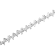 Load image into Gallery viewer, .925 Sterling Silver 1/2 Cttw Diamond Miracle-Set 7" Tennis Bracelet (I-J Color, I3 Clarity)