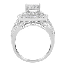 Load image into Gallery viewer, 14KT White Gold Diamond Cocktail Ring (1 1/2 cttw, H-I Color, SI2-I1 Clarity)