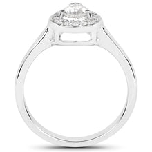 Load image into Gallery viewer, 14K White Gold 0.63 Carat Genuine White Diamond Ring