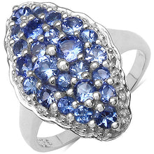 Load image into Gallery viewer, 1.25 Carat Genuine Tanzanite .925 Sterling Silver Ring