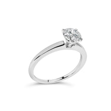 Load image into Gallery viewer, 14K White Gold 1.0 Cttw Round Lab Grown Diamond 4 Prong Solitaire Engagement Ring (F-G Color, VS2-SI1 Clarity) - Ring Size 7