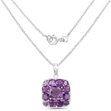 Load image into Gallery viewer, 8.20 Carat Genuine Amethyst .925 Sterling Silver Pendant