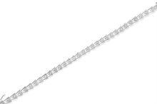 Load image into Gallery viewer, Sterling Silver Diamond Wave-Style Link Bracelet (0.5 cttw, I-J Color, I3 Clarity)