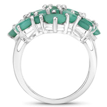 Load image into Gallery viewer, 5.88 Carat Genuine Emerald .925 Sterling Silver Ring
