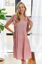 将图片加载到图库查看器,New Summer V-Neck Tie Shoulder Dress For Women – Chic, Versatile, Adjustable Fit, Modern, Flattering Dress for Any Occasion