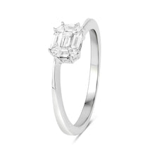Load image into Gallery viewer, 0.33 Carat Genuine White Diamond 18K White Gold Ring (F-G Color, VVS-VS Clarity)