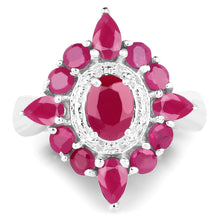 Load image into Gallery viewer, 3.04 Carat Glass Filled Ruby .925 Sterling Silver Ring