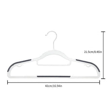 Load image into Gallery viewer, 10-Pack: Heavy-Duty Plastic Anti-Skid Clothes Hangers