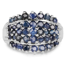 Load image into Gallery viewer, 2.70 Carat Genuine Blue Sapphire .925 Sterling Silver Ring