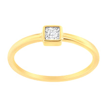 将图片加载到图库查看器,14K Yellow Gold Plated .925 Sterling Silver 1/20 cttw Miracle Set Diamond Promise Ring (J-K Color, I1-I2 Clarity) - Size 6