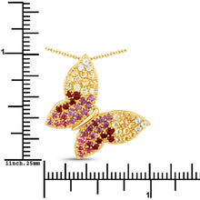 Load image into Gallery viewer, 1.62 Carat Genuine Multi Stones .925 Sterling Silver Pendant