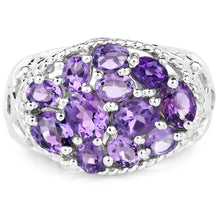 Load image into Gallery viewer, 2.64 Carat Genuine Amethyst .925 Sterling Silver Ring
