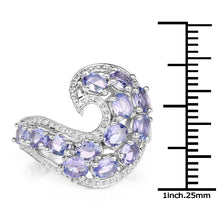 Load image into Gallery viewer, 2.21 Carat Genuine Tanzanite .925 Sterling Silver Ring