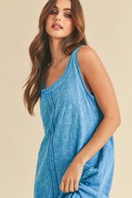 将图片加载到图库查看器,High-Low Hem Scoop Neck Midi Comfortable Tank Dress For Women Modern Chic, Versatile Design with Trendy High-Low Hem, Perfect for Casual & Elevated Looks