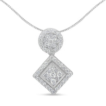 Load image into Gallery viewer, 14K White Gold 1 cttw Diamond Pendant Necklace (H-I, I1-I2)