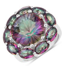 Load image into Gallery viewer, 11.45 Carat Genuine Rainbow Quartz .925 Sterling Silver Ring