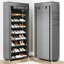 Load image into Gallery viewer, 10-Layer 9 Grid Shoe Rack Shelf Storage Closet Organizer