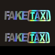 将图片加载到图库查看器,Fake Taxi Sticker Decal Funny Vinyl Car Bumper Funny FAKE TAXI Car Auto Sticker Fake Taxi Decal Self Adhesive Vinyl Universal Car Fake Taxi Reflective Window Vehicle Body Sticker Decal Auto Accessories