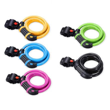 Load image into Gallery viewer, Famistar 4 Feet 5 Digit Resettable Combination Coiling Bike Chain Lock