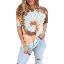 Load image into Gallery viewer, Women's Tie Dye Sweatshirt Casual Crewneck Pullover Shirts