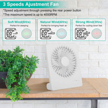 将图片加载到图库查看器,Fan USB Rechargeable Table Portable Desk Cooling Fan