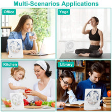 将图片加载到图库查看器,Fan USB Rechargeable Table Portable Desk Cooling Fan