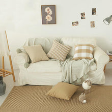 将图片加载到图库查看器,Farmhouse Plaid Striped Linen Cotton Pillow Covers Outdoor Plaid Square Pillow Cushion Case Cotton Linen Throw Pillow Covers Sofa Chair Decorative Cotton Cushions Cover Red Green Blue Pillowcase