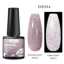 将图片加载到图库查看器,Fashion 2022 Reflective Glitter Gel Nail Polish 8 Colors Sparkling Auroras Permanent UV Diamond Gel Nail Polish Gel For Girls and Womens