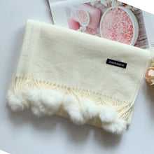 将图片加载到图库查看器,Fashion Autumn Winter Warm High Quality Long Soft Cashmere Hijabs Scarves Dot Pattern Tassels Elegant Thicken Wrap Shawl Ladies Lightweight Escharpe Soft Wool Cashmere Muffler For Women