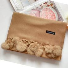 将图片加载到图库查看器,Fashion Autumn Winter Warm High Quality Long Soft Cashmere Hijabs Scarves Dot Pattern Tassels Elegant Thicken Wrap Shawl Ladies Lightweight Escharpe Soft Wool Cashmere Muffler For Women