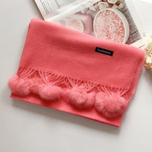 将图片加载到图库查看器,Fashion Autumn Winter Warm High Quality Long Soft Cashmere Hijabs Scarves Dot Pattern Tassels Elegant Thicken Wrap Shawl Ladies Lightweight Escharpe Soft Wool Cashmere Muffler For Women