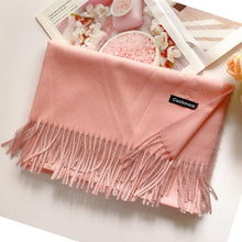 将图片加载到图库查看器,Fashion Autumn Winter Warm High Quality Long Soft Cashmere Hijabs Scarves Dot Pattern Tassels Elegant Thicken Wrap Shawl Ladies Lightweight Escharpe Soft Wool Cashmere Muffler For Women