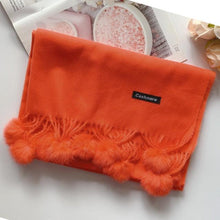 将图片加载到图库查看器,Fashion Autumn Winter Warm High Quality Long Soft Cashmere Hijabs Scarves Dot Pattern Tassels Elegant Thicken Wrap Shawl Ladies Lightweight Escharpe Soft Wool Cashmere Muffler For Women