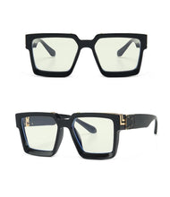 Load image into Gallery viewer, Fashion Black Design Stylish Sunglasses For Men & Women Square Shape Driving Eyewear Classic Luxury Style Sun Glasses For Men Women Anti Blue Light Sun Glasses For Summer