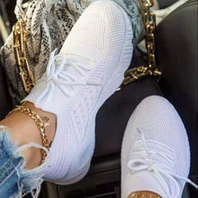 Load image into Gallery viewer, Fashion Breathable Lace Up Platform Sneakers Women Summer Flat Mesh Sports Shoes Woman Running Shoes Walking Sneakers For Women Lace Up Lightweight Tennis Shoes