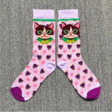 将图片加载到图库查看器,Fashion Colorful Print Socks Women Mushroom Spring Woman Socks Cotton Socks For Women Cotton Men's and Women's Printed Funky Socks - Unisex Mid Crew Length Breathable Pure Cotton Super Soft Quirky Prints Socks