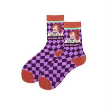 将图片加载到图库查看器,Fashion Colorful Print Socks Women Mushroom Spring Woman Socks Cotton Socks For Women Cotton Men's and Women's Printed Funky Socks - Unisex Mid Crew Length Breathable Pure Cotton Super Soft Quirky Prints Socks