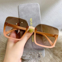 Load image into Gallery viewer, Fashion Design Women Square Sunglasses Big Frame Style Oversized Fashionable Sun Glasses For Men Popular Trendy Style Sunglasses UV400 Protection Sun Glasses