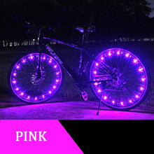 将图片加载到图库查看器,Fashion Durable Bicycle Spoke Light Bike Tire Wind Wheel Lights Flash Spoke Ribbon Light Lamp Outdoor Night Cycling Lights Bike Wheel Spoke Light Waterproof Bright Bicycle Light Strip