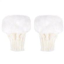 将图片加载到图库查看器,Fashion Fingerless Warm Wool Knitted Classic Fur Half One Size Finger Gloves For Women Cute Soft And Comfortable Trendy Fashion Stretchy Gloves For Women