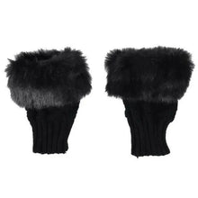 将图片加载到图库查看器,Fashion Fingerless Warm Wool Knitted Classic Fur Half One Size Finger Gloves For Women Cute Soft And Comfortable Trendy Fashion Stretchy Gloves For Women