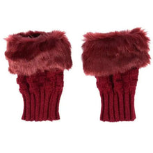 将图片加载到图库查看器,Fashion Fingerless Warm Wool Knitted Classic Fur Half One Size Finger Gloves For Women Cute Soft And Comfortable Trendy Fashion Stretchy Gloves For Women