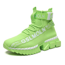 Load image into Gallery viewer, Fashion Flying Woven Sock Mens High Top Sneakers Men Non-slip Shoes Casual Shoes Running Modern Shoes Non Slip Athletic Tennis Walking Type Sneakers Hip Hop Style