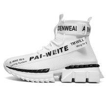 Load image into Gallery viewer, Fashion Flying Woven Sock Mens High Top Sneakers Men Non-slip Shoes Casual Shoes Running Modern Shoes Non Slip Athletic Tennis Walking Type Sneakers Hip Hop Style