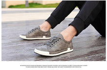 将图片加载到图库查看器,Fashion Leather Mens Shoes Soft High Quality Mens Casual Shoes Flat Footwear Classic Black White Men Fashion Walking Shoes Comfortable Modern Design